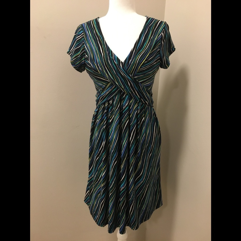 Kenneth Cole New York Multicolored Striped Dress